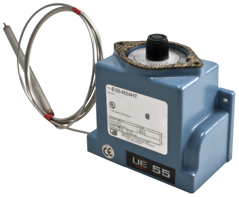 United Electric Temperature Switch, 55 Series Type E55 Models L24HT & R25HT